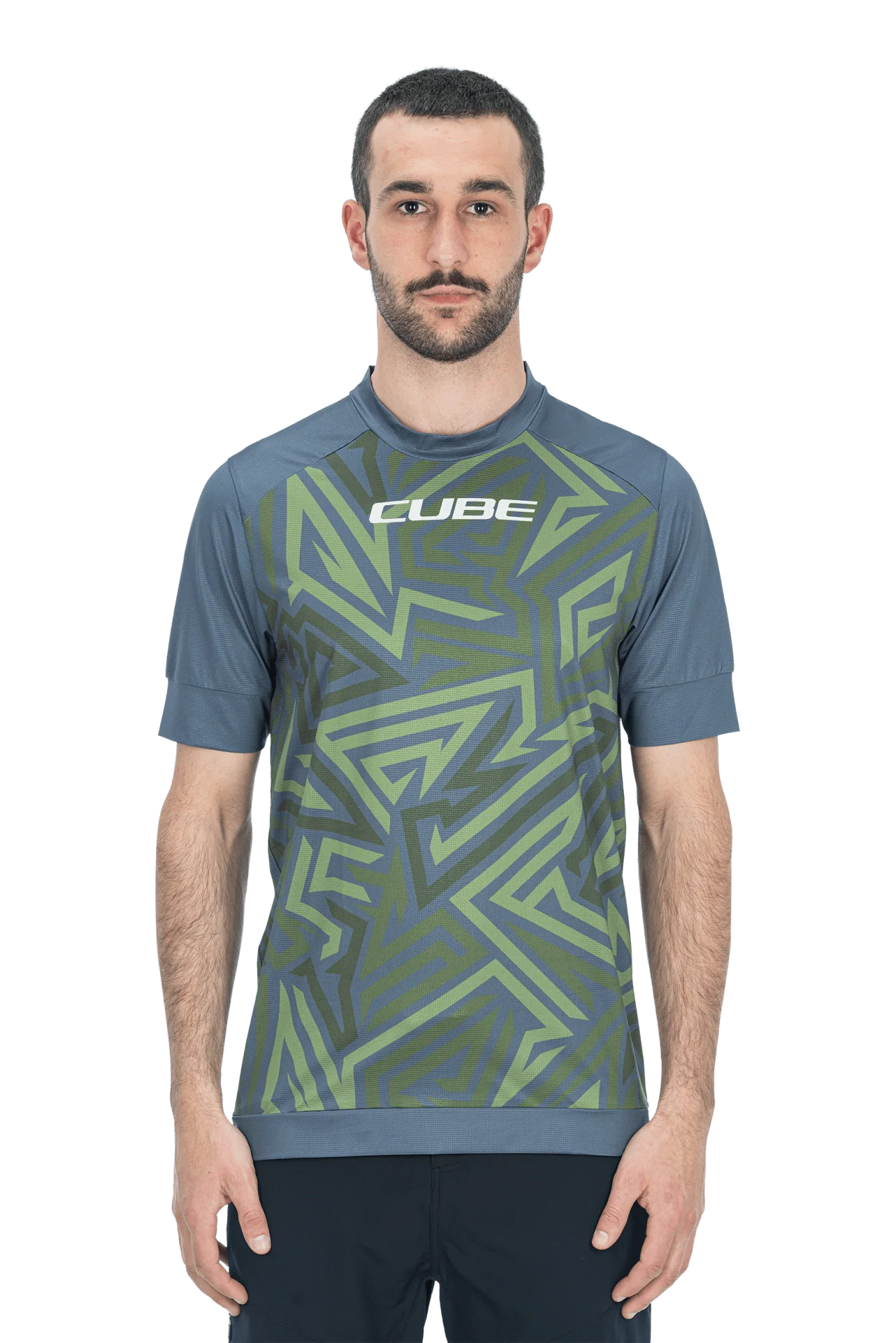 CUBE ATX Rundhalstrikot TM kurzarm olive´n´grey - Image 2