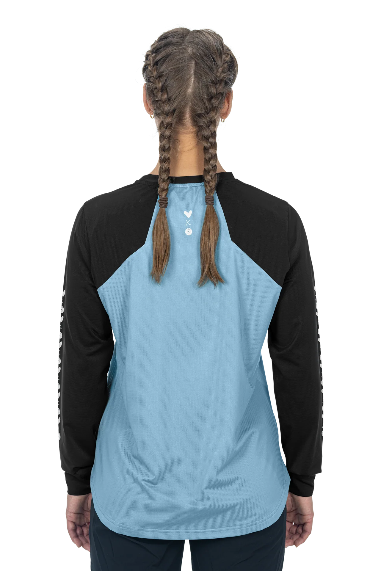 CUBE ATX WS Rundhalstrikot langarm blue´n´black - Image 3