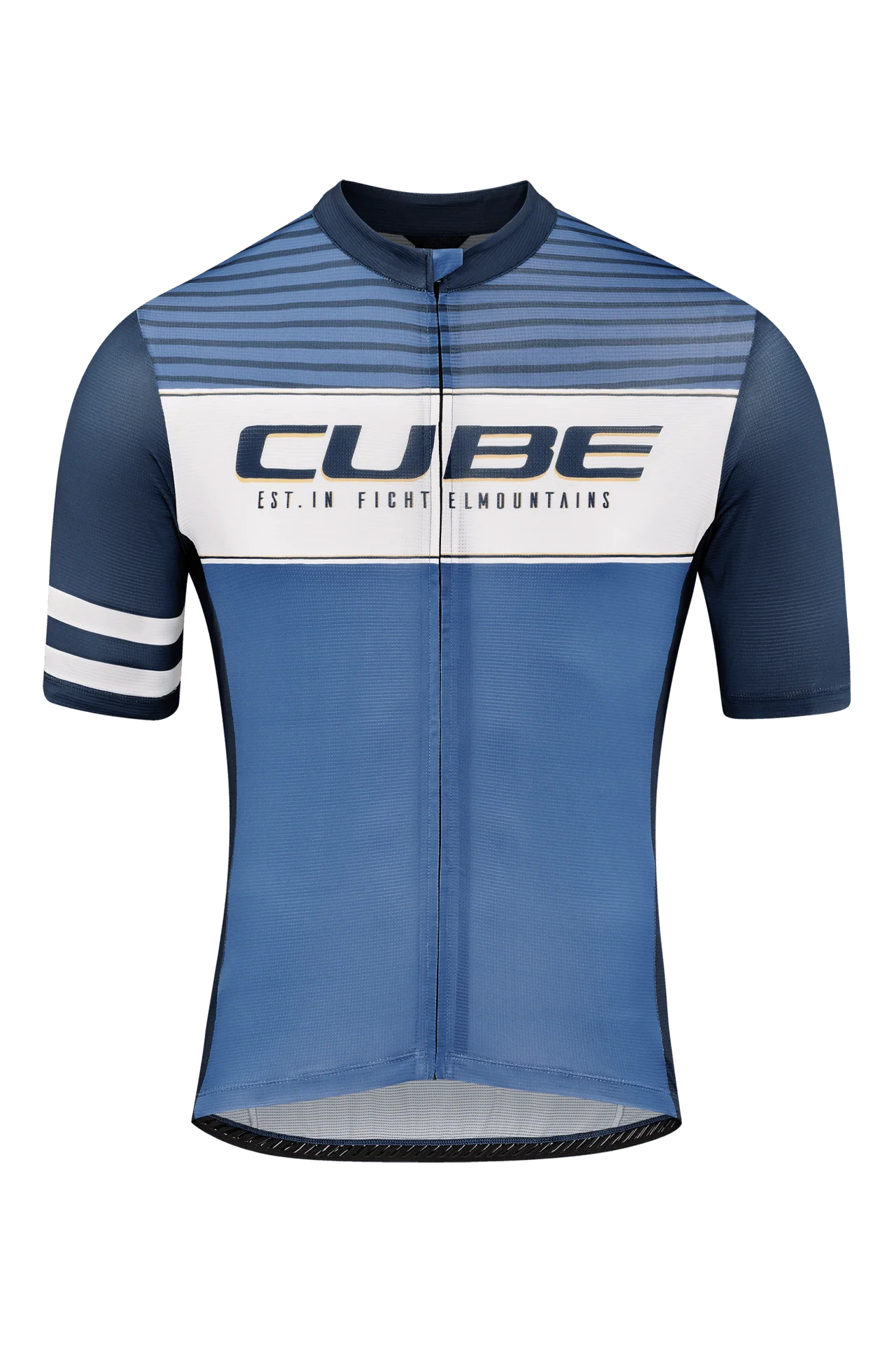 CUBE BLACKLINE Trikot CMPT kurzarm blue´n´white