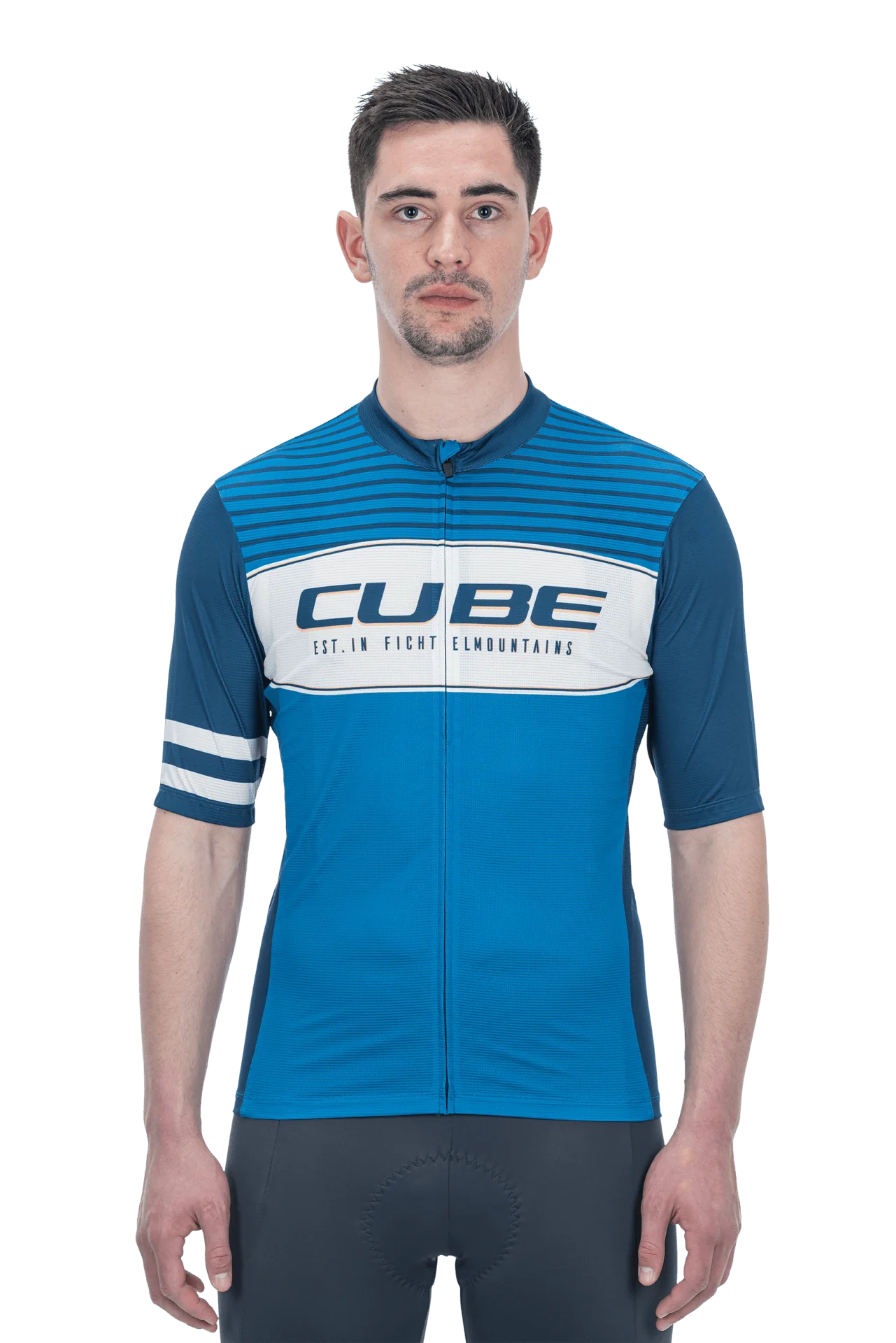 CUBE BLACKLINE Trikot CMPT kurzarm blue´n´white - Image 2