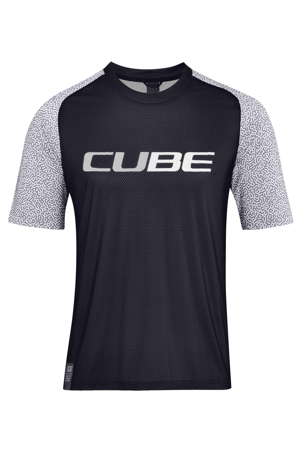 CUBE VERTEX Rundhalstrikot kurzarm black