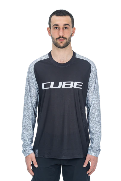 CUBE VERTEX Rundhalstrikot langarm black - Image 2