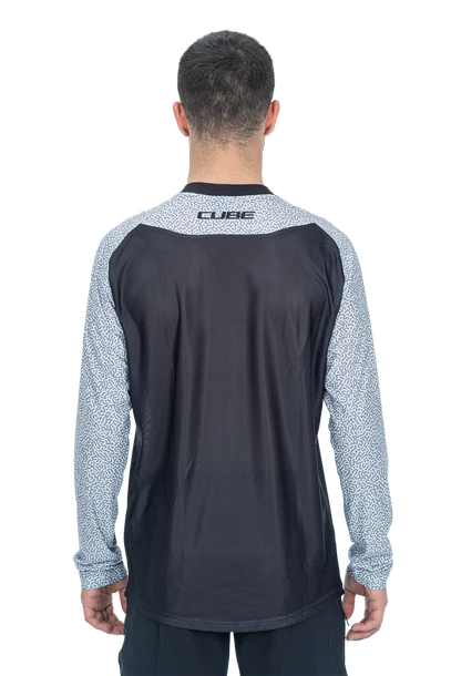 CUBE VERTEX Rundhalstrikot langarm black - Image 3