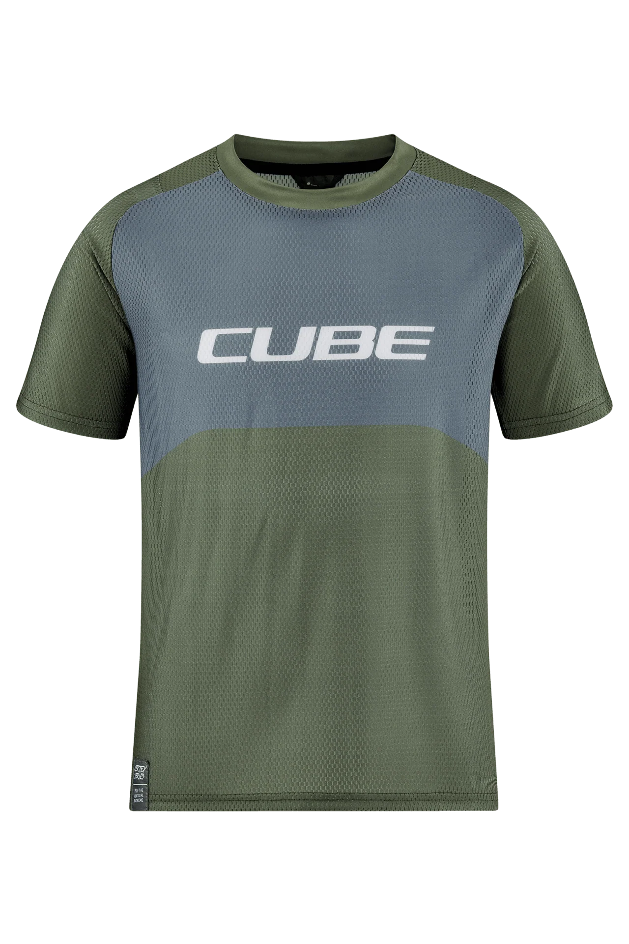 CUBE VERTEX Trikot ROOKIE kurzarm TM olive´n´grey